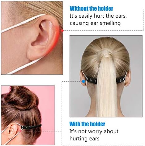120 Pack Adjustable mask Extenders Ear Strap Saver Extender mask Holder,Comfortable face mask Extension Hook Band Clip,mask Extenders/Ear Savers for avoiding Ear Paining