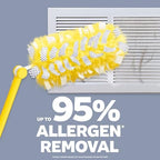Swiffer Duster Kit with 3 ft Extendable Handle, Heavy Duty Dusting Starter Kit with 3 Refills, for Ceiling Fans, Vents and Hard to Reach Places