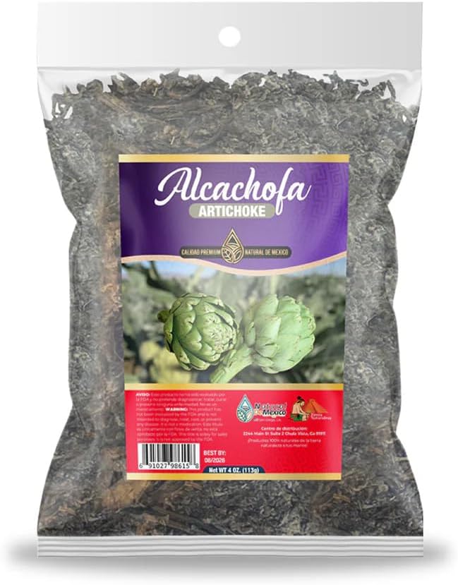 Alcachofa Artichoke Herb Herbal Tea 4 oz.-113g Natural Mexican Herb Hierba Wild Crafted Natural De Mexico