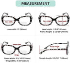 Eyekepper 4-pack Bifocal Reading Glasses for Women - Stylish Ladies Bifocal Readers