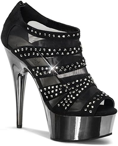 Pleaser Women's Delight-8/BVS/PWCH Platform Sandal