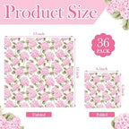 Yexiya 36 Sheet 6 Style Pink Floral Paper Napkins for Decoupage Spring Aesthetic Decorative Cocktail Napkin for Easter DIY Crafting Project Furniture Home Party Table Decor Unfolded 13 x 13 Inch