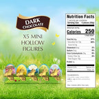 Lindt GOLD BUNNY Dark Chocolate, Hollow Mini Dark Chocolate Candy Bunny, 1.7 oz. Pack