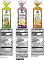 Quaker Large Rice Cakes, Gluten Free, 3 Flavor Variety Pack, 6 Count