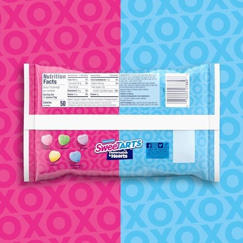 SweeTARTS Conversation Hearts, Valentine's Day Candy, 10 Ounce Package
