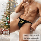 Men's Thong Underwear, Low Rise G-String Bikini Briefs, Sexy T-Back for Gym & Sport