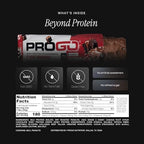 ProGo Protein Bars (12 Pack) – Brain + Body Fuel with 20g Clean Protein, Creatine & Collagen Peptides, Made with 95% Pure Isolate, Grass-Fed Beef Tallow, No Fillers, Naturally Sweetened with Honey, Gluten-Free (Fudge Brownie)