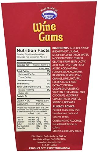 Norfolk Manor Wine Gums - 8.8 oz.