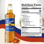 Torani Sugar Free Salted Caramel Syrup 1 Liter Bottle with Pump Dispenser – Zero Calorie Flavored Coffee Syrup for Lattes, Cold Brews, Teas, Cocktails & Desserts – Keto Friendly