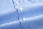 Mens Oxford Shirts Long Sleeve Slim Fit Lightweight Casual Button Down Shirts with Pocket