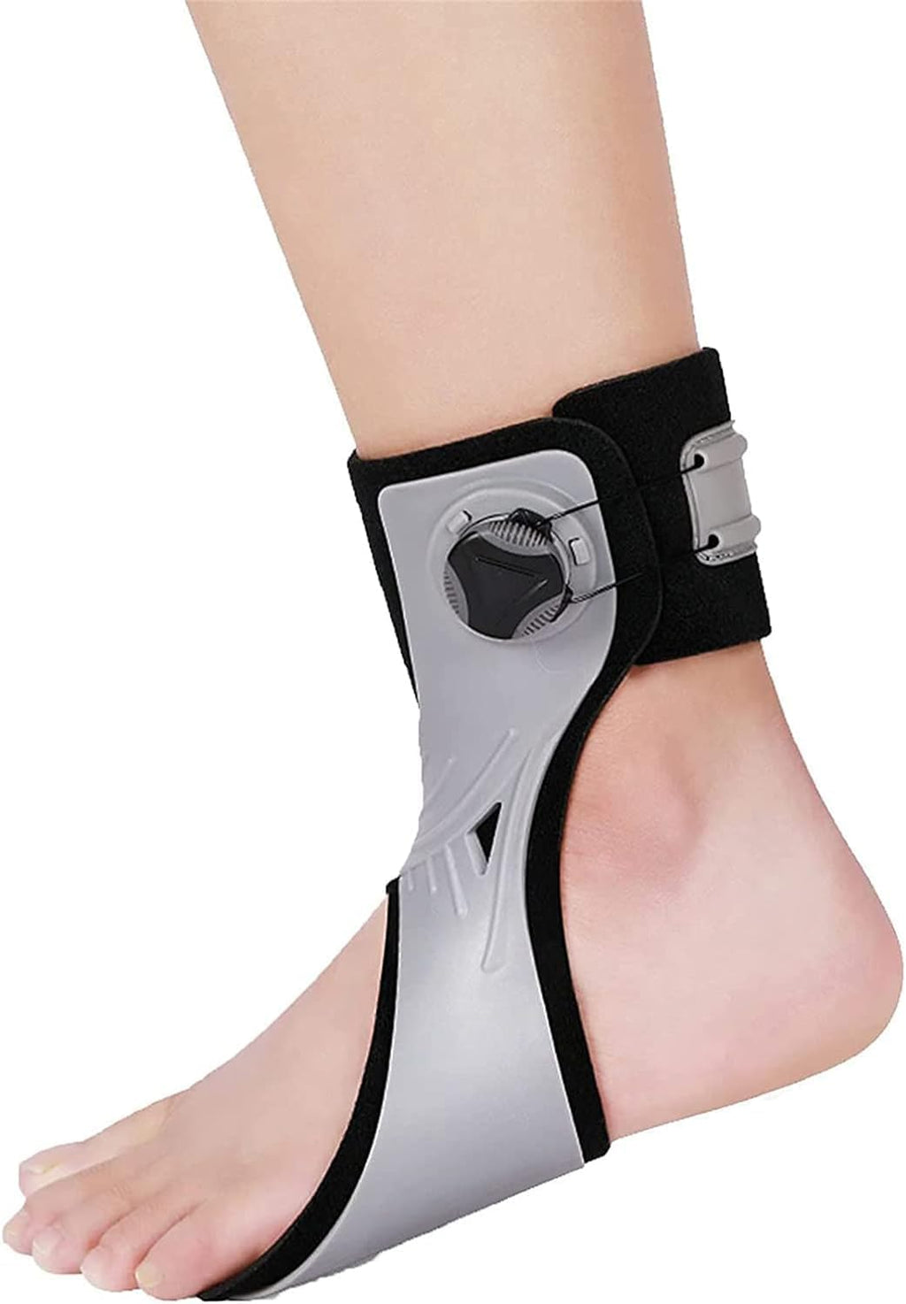HUANGJUN Foot Drop Orthosis, Adjustable Ankle Orthosis Splint Support, Drop Orthosis, for Foot Drop Plantar Fasciitis Achilles Tendonitisinjury Recover, Right