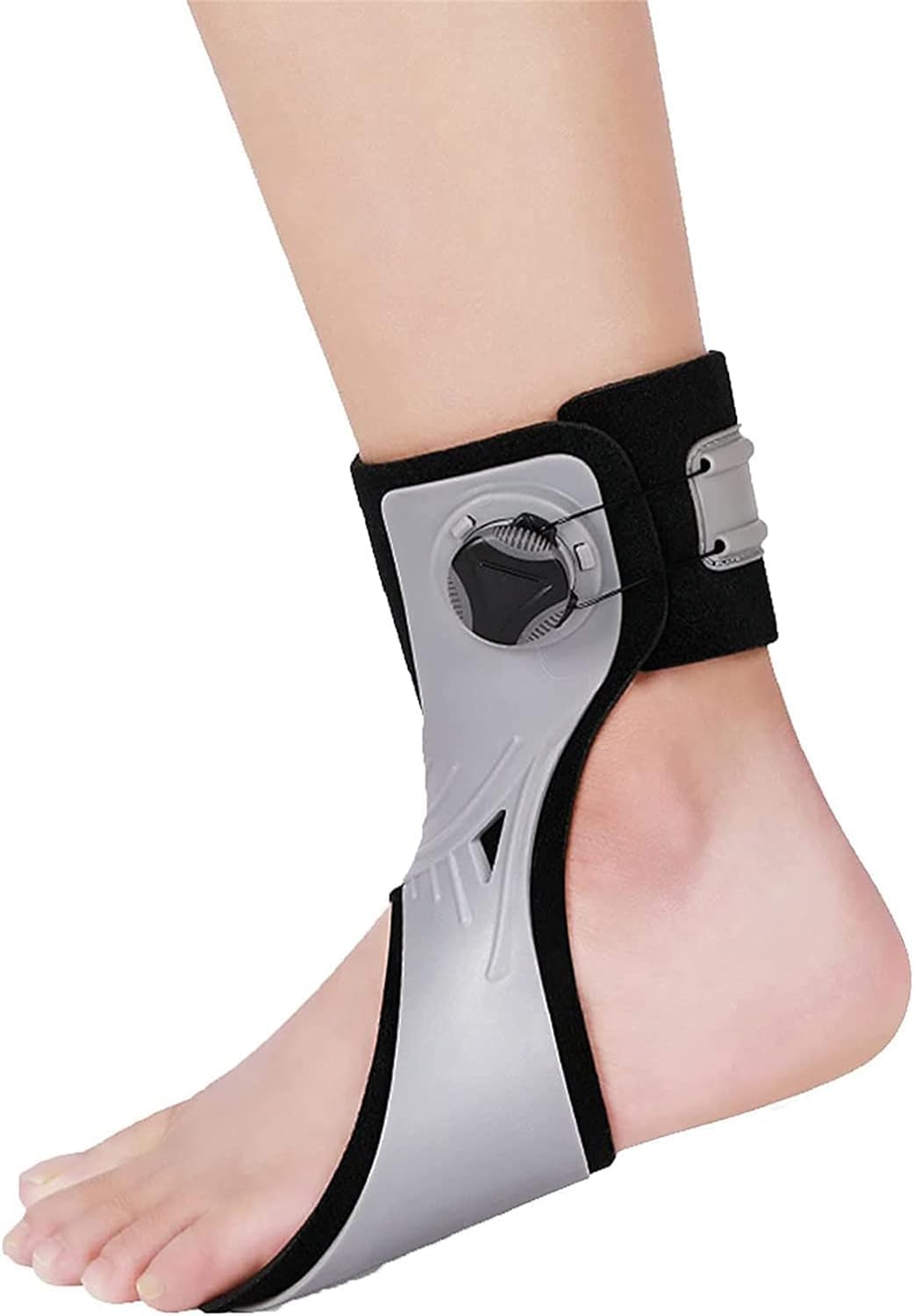 HUANGJUN Foot Drop Orthosis, Adjustable Ankle Orthosis Splint Support, Drop Orthosis, for Foot Drop Plantar Fasciitis Achilles Tendonitisinjury Recover, Right