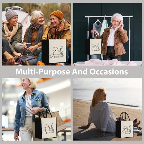 Personalized Tote for Women - Girls Weekend Cheaper Beach Canvas Bag, Funny Weekender for Girls Trip