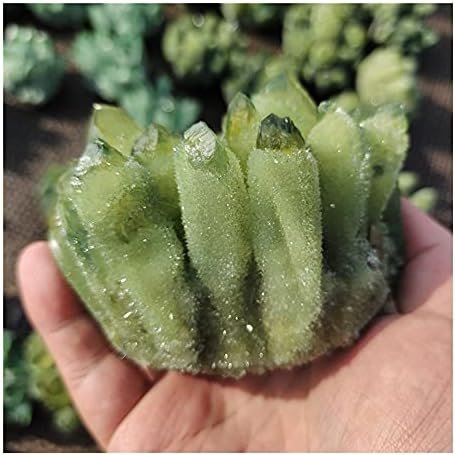 Health & Household Natural Green Ghost Phantom Quartz Crystal Cluster Healing Specimen