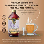 Portland Syrups Lavender Syrup - Premium Beverage Concentrate for Delicious Cocktails, Tea, Soda, Coffee Drinks, Baking, and More - 12 oz with 12 Servings (Pack of 1)