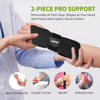 Jupiter Neoprene Wrist Brace - Adjustable, Relieves Pain from Carpal Tunnel, Tendonitis, Arthritis & Sprains, Unisex, Day & Night Wear，Left hand,L/XL
