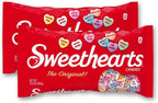 Sweethearts Conversation Hearts Candy Bulk - Valentine's Day Bulk Candy Hearts for Classroom and Parties, Individual Bags for Sharing and Spreading Love - 10.5 OZ BAG - 2 PACK