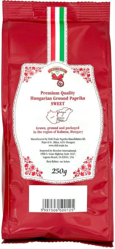 Hungarian Sweet Paprika (8.8oz/250g) Imported from Kalocsa, Hungary