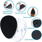 Non Slip Shoe Pads, GADEBAO Self Adhesive Anti Slip Shoe Grips on Bottom of Shoes, Odorless Silicone Pads, High Heels Non Skid Sole Protector Stickers (Black-8 pcs)