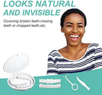 2 Pairs Snap on Dentures for Women & Men, Comfortable & Confident Smile, Snap in Teeth for Missing Teeth