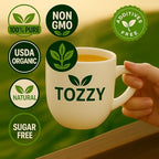 Tozzy Organic Unsmoked Yerba Mate Tea – 100 Count, Plant-Based Pyramid Tea Bags – Packaging May Vary
