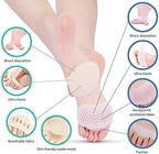 Metatarsal Pads for Women and Men - AMODOST Ball of Foot Cushions Shoe Pads for High Heels - Soft Gel and Fabric Reusable Forefoot Heel Pads Feet Pain Relief - 4 Pairs