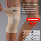 Knee Brace for Pain Relief - Knee Compression Sleeves for Men and Women, Knee Support Leg Brace for Meniscus Tear, Running, Weightlifting, Workout, ACL, Arthritis, Joint Pain Relief(Nude,M)