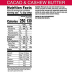 Bear Naked, Granola, Cacao and Cashew Butter, Vegan and Gluten Free, 11oz Bag