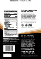 Terrasoul Superfoods Organic Sweet Cacao Nibs, 2 Lbs (2 Pack) - Coconut Sugar Sweetened | Antioxidants | Magnesium