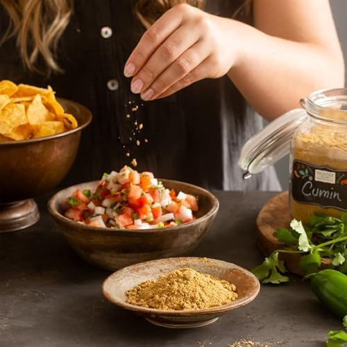 Frontier Co-op Organic Cumin Seed, 1lb Bulk Bag, Ground Cumin Seasoning - Robust Flavor - Perfect Cumin Powder for Chili, Soups, Stews, Curries & More