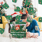 AMIITRY Surprise Gift Box Explosion, Money Surprise Box Gift Boxes, Christmas Folding Bouncing Money Gift Boxes for Christmas Anniversary, 12 Bounces (Green)
