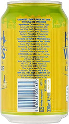 R White, Bev Lemonade Fizzy, 330-ML (24 Pack)