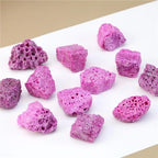 Beautiful 100g Natural Ruby Rough Crystal Geode Quartz Irregular Stone Fengshui Home Decor Ornament Crystal Gemstone