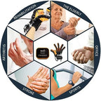 Rehabilitation Robot Gloves Equipment for Stroke Recovery, Hand Strength Exercise, and Adaptive Training Hemiplegic Finger with USB Chargeable Orange (Size Large) Right Hand