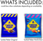 Fazer Tyrkisk Peber Original 150g and Tyrkisk Peber Hot & Sour 150g set SÖPÖSÖPÖ Pack Variety 2 Pack Care Package Treats Gift Basket Boxes Pack