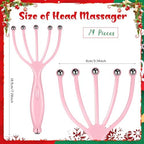 TrelaCo 24 Pcs Scalp Massager Portable Handheld Spa Head Massager for Deep Relaxation and Stress Reduction Manual Head Massage Tool for Office Home Christmas Gift(Blue, Pink, Black)