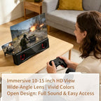 12" Phone Screen Magnifier with Speaker Mini 3D HD Foldable Amplifier for Movies & Gaming-Portable Home Theater Clear Audio,Supports All Smartphones for Family,Seniors,Travel