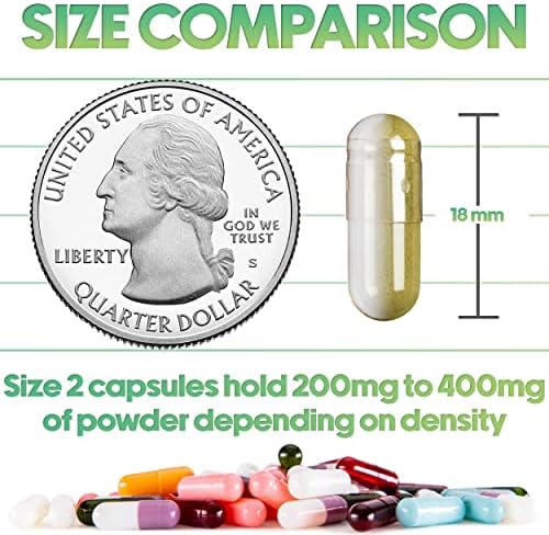 XPRS Nutra Size 2 Empty Capsules - 100 Clear Empty Vegan Capsules - Vegetarian Pill - DIY Vegetable Capsule Filling - Veggie Caps Pills for Do-It-Yourself Supplements