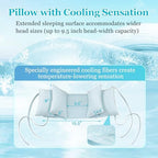 Beauty Pillow - Anti Wrinkle Aging Face Up for Sleeping Upright Back Training Post Eye Surgery Wrinkle Prevention Neck Stabilization Head Positioning (Cooling Fabric)