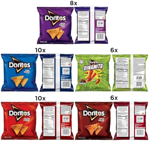 Doritos Flаvоrеd Tortilla Chiрs Variety Pack Doritos Variety