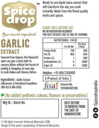 Spice Drop Pure Garlic Extract - Salad Dressing, Seasoning, Cooking, Baking, Dips | Premium Quality & High Aroma | Whole Garlic Pods Extract | No Added Color or Preservative | 0.17 Oz (Pack of 1)