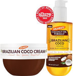Palmer's Brazilian Coco Hot Mama Firming Kit, Coconut Oil Formula Skin Care Duo with Firming Body Cream (8.8 Oz) + Body Oil (6.6 Fl Oz) Helps Tone Bum, Belly & Thighs, Provides 48 Hour Moisture