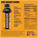 BODYARMOR Sports Drink, Orange Mango, Electrolyte Drink Hydration, 16 Fl Oz Bottles (6 Pack), Flavored Coconut Water with B Vitamins & Antioxidants