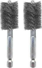 WICKED Professional ID Copper Tube Pipe Cleaner Replacement Brushes (3/4" (2-Pack))
