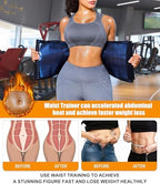 LEINIDINA Womens Waist Trainer Corset with Zipper Sweat Waist Trimmer for Women Workout Belt Corset Shapewear
