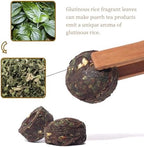 LWXLJMJZC-40pcs Cooked Stick Rice Puerh Tea|Ripe(Shu) Mini Tuo Cha|Yunnan Glutinous Rice Balls Pu erh Cake