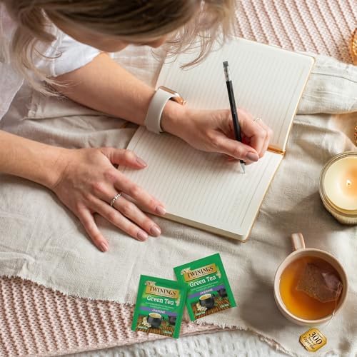 Twinings Green Tea with Jasmine Individually Wrapped Bags, 20 Count (Pack of 6), Fragrant Floral Scent, Caffeinated, Enjoy Hot or Iced, 120 Teabags