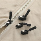 Universal Zipper Repairer,Universal Mini Adjustable Zipper Restorer Non-Slip Metal Universal Zipper Repair Replacement Head,Instant Zipper Fix (Black, 2Pcs-S)