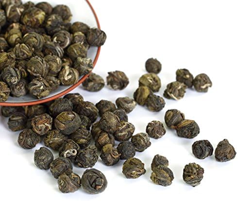 GOARTEA - Jasmine Dragon Pearls - 250g / 8.8oz Premium Grade - Jasmine Pearl Green Tea - Chinese Green Tea Loose Leaf