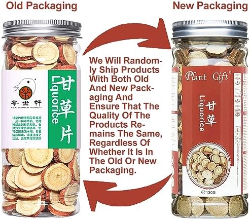 Plant Gift Licorice Root Tea 100% Natural Licorice Tea, 100% Natural & Pure from Licorice Root, Warming and Natural Sweet, Licorice Herbal Tea,130g/4.58oz